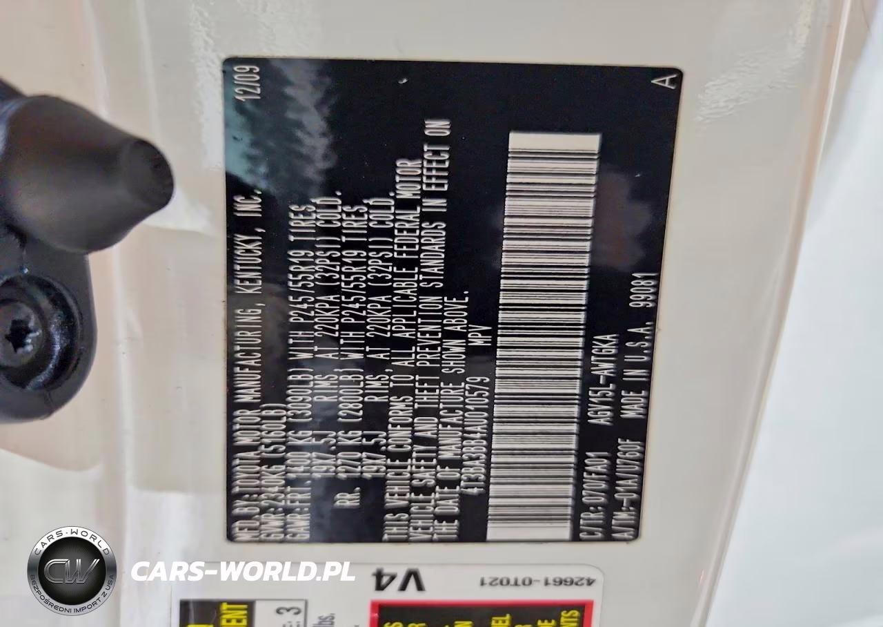 2010 Toyota Venza Awd 4Cyl VIN:4T3BA3BB4AU010579 - 13