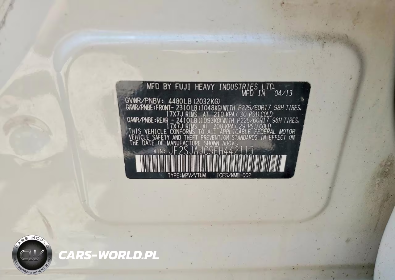2014 Subaru Forester 2.5I Limited VIN:JF2SJAJC9EH442113 - 13