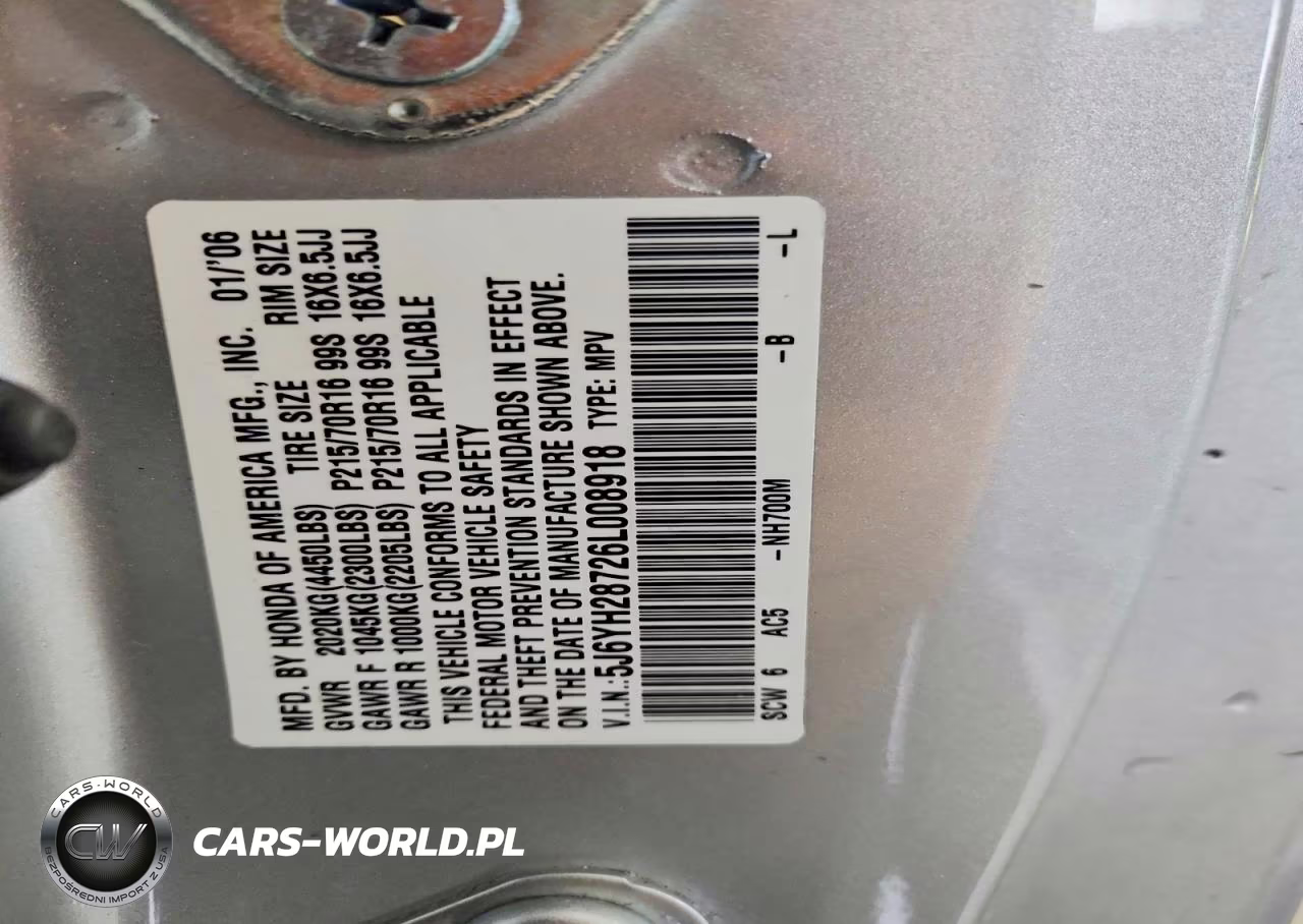 2006 Honda Element Ex VIN:5J6YH28726L008918 - 12