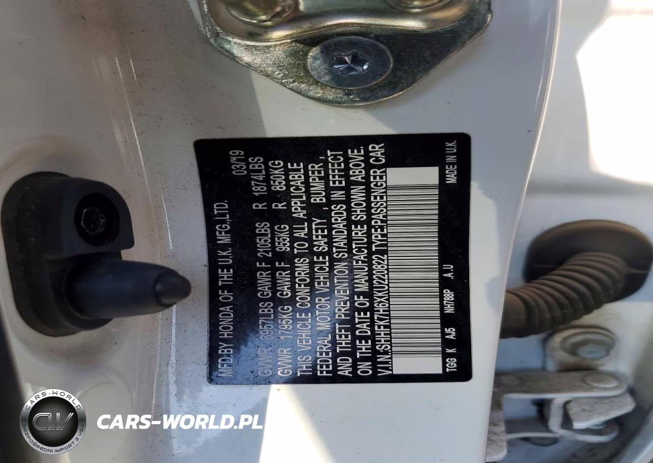 2019 Honda Civic Ex VIN:SHHFK7H6XKU220822 - 13