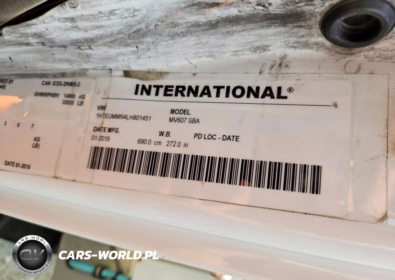 2020 International Mv607 Refrigerated Box Truck VIN:1HTEUMMN4LH801451 - 11