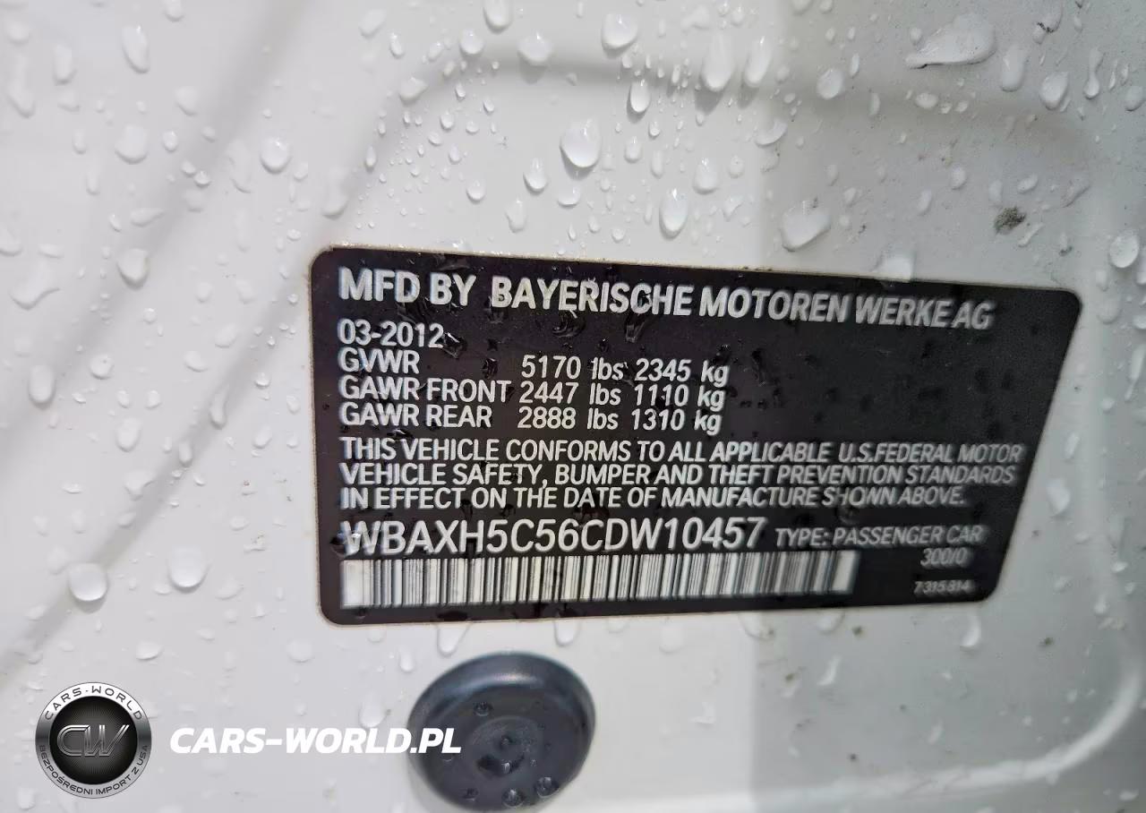 2012 BMW 528 Xi VIN:WBAXH5C56CDW10457 - 12