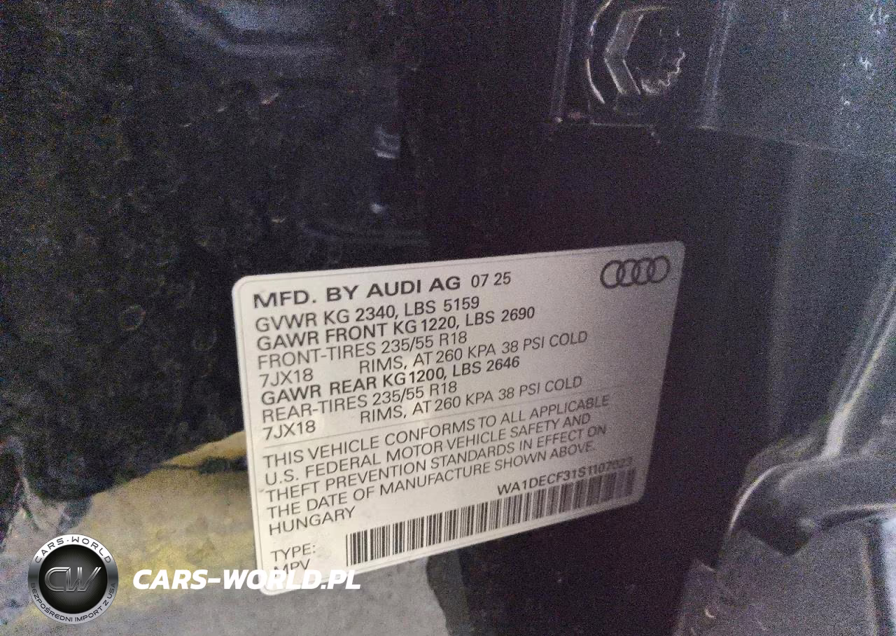 2025 Audi Q3 Premium S Line 45 VIN:WA1DECF31S1107023 - 13