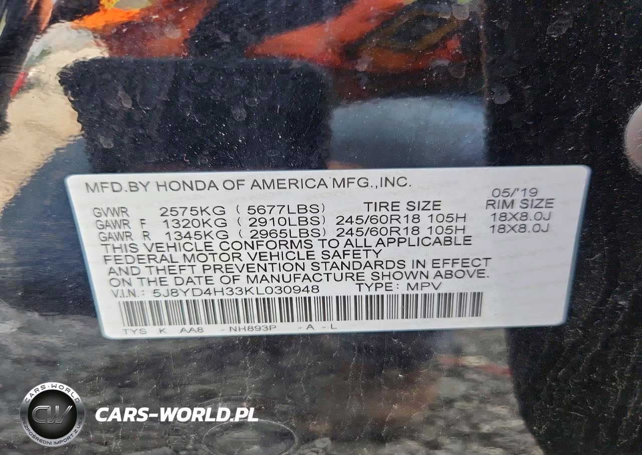 2019 Acura Mdx VIN:5J8YD4H33KL030948 - 14