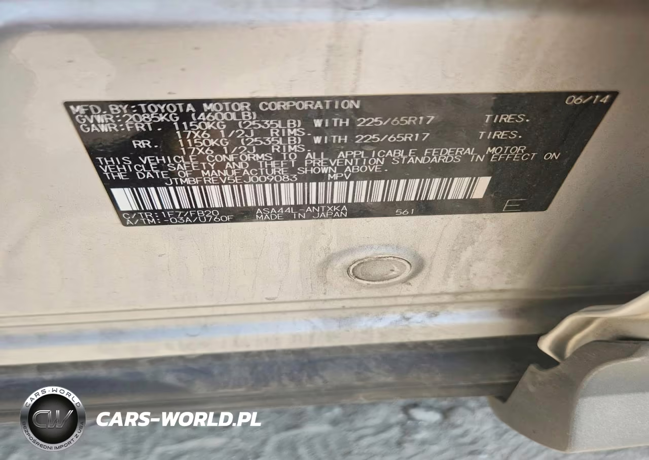 2014 Toyota Rav4 Le VIN:JTMBFREV5EJ009083 - 14