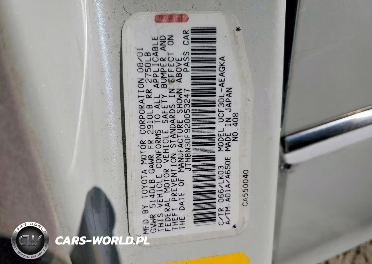 2002 Lexus Ls 430 VIN:JTHBN30F920053247 - 12