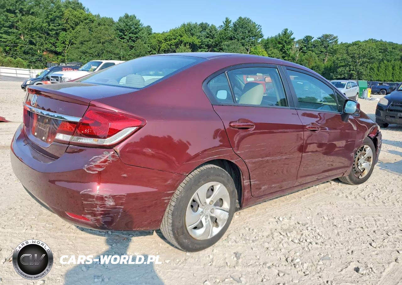 2013 Honda Civic Lx VIN:19XFB2F50DE280437 - 3