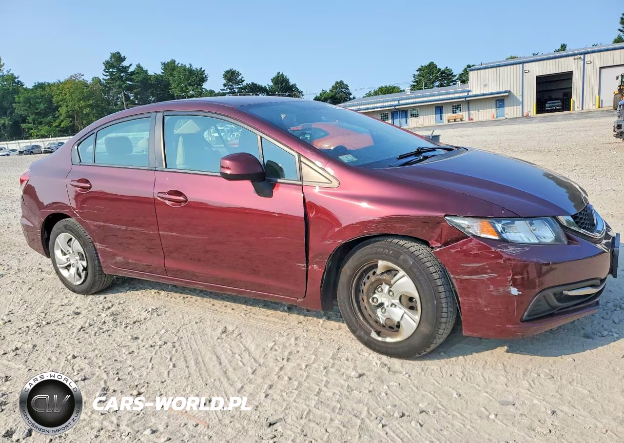 2013 Honda Civic Lx VIN:19XFB2F50DE280437 - 4
