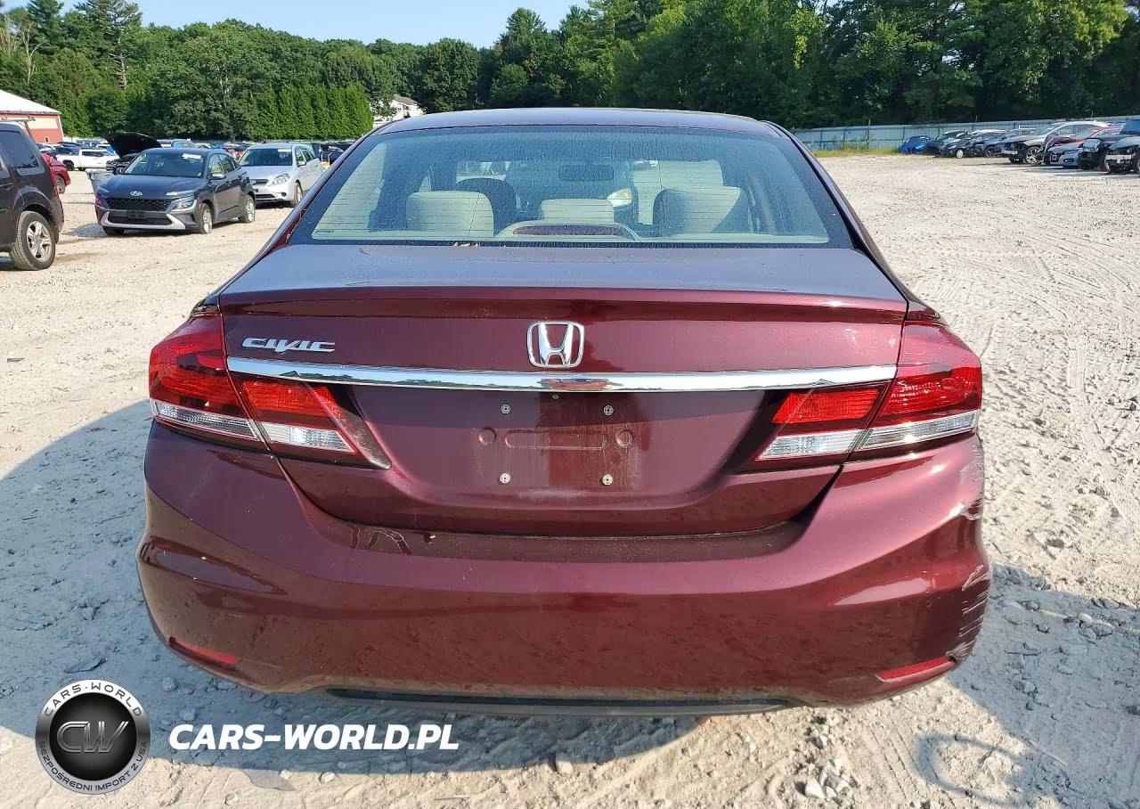 2013 Honda Civic Lx VIN:19XFB2F50DE280437 - 6