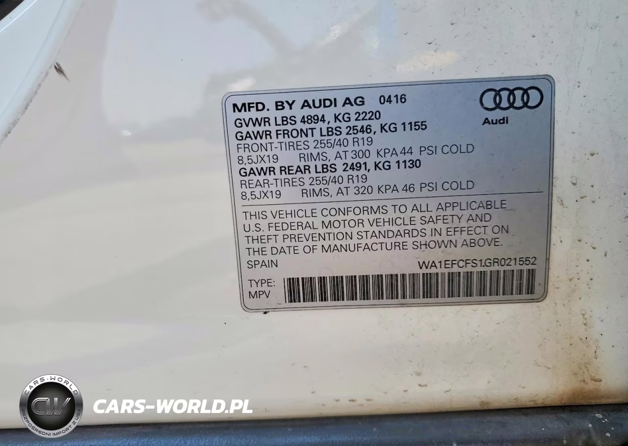 2016 Audi Q3 Prestige Quattro VIN:WA1EFCFS1GR021552 - 13