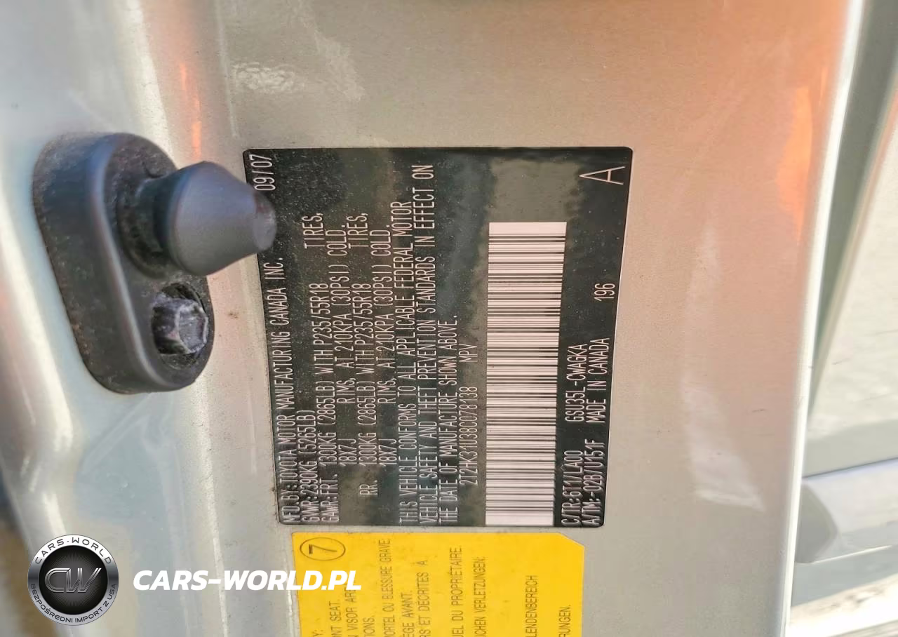 2008 Lexus Rx 350 VIN:2T2HK31U38C078138 - 12