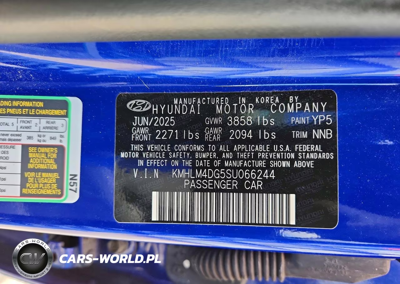 2025 Hyundai Elantra Sel Sport VIN:KMHLM4DG5SU066244 - 13