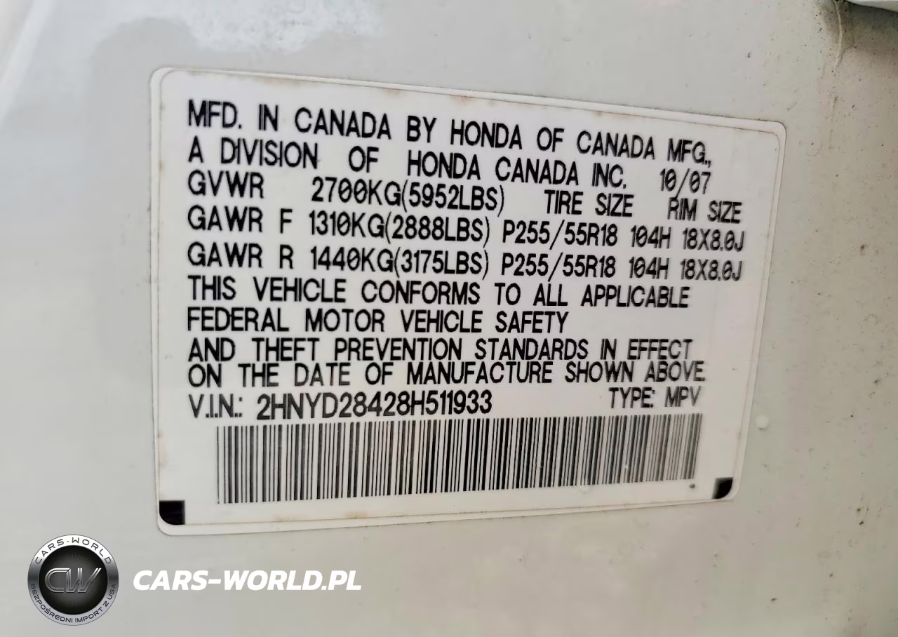 2008 Acura Mdx Technology VIN:2HNYD28428H511933 - 13