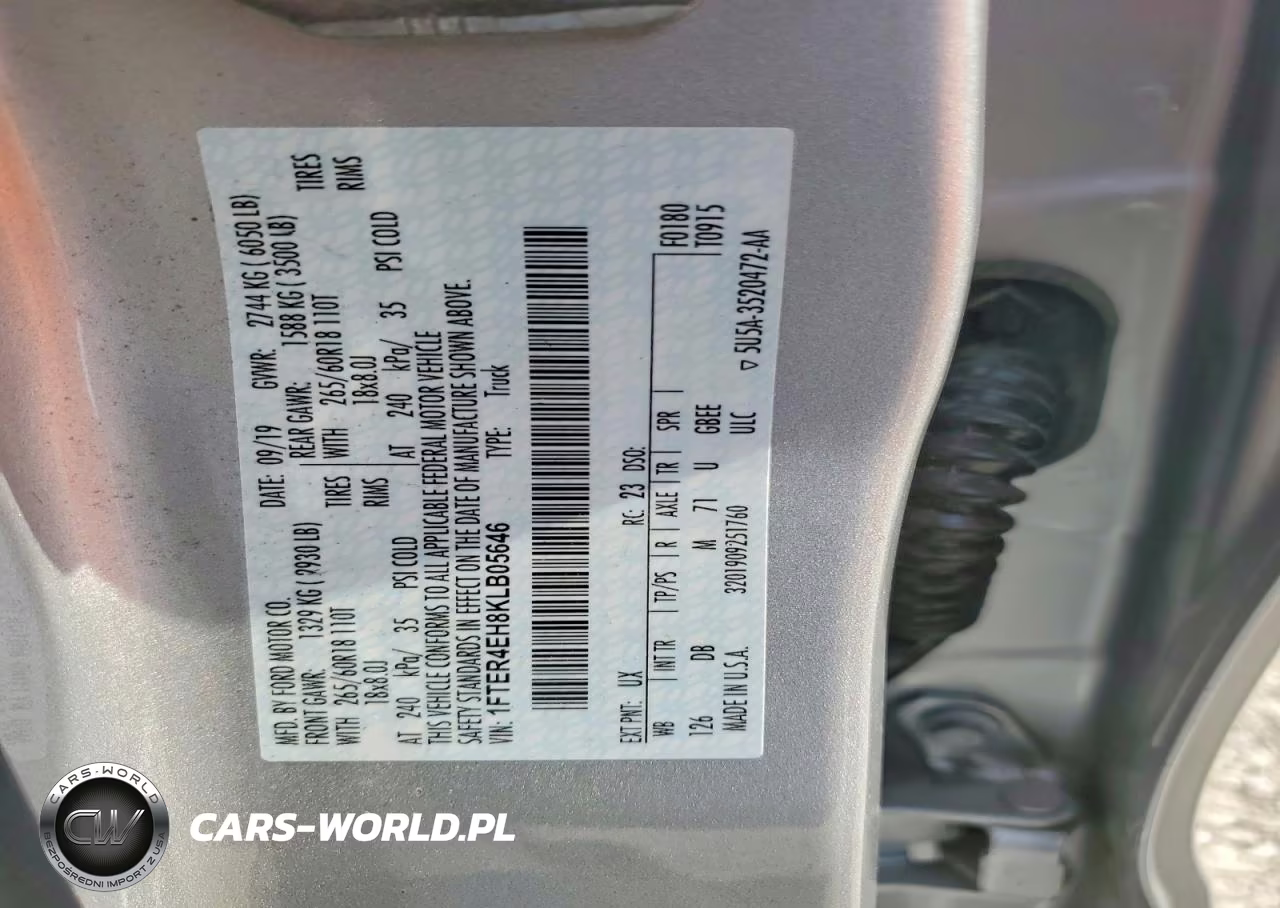 2019 Ford Ranger Xl VIN:1FTER4EH8KLB05646 - 12