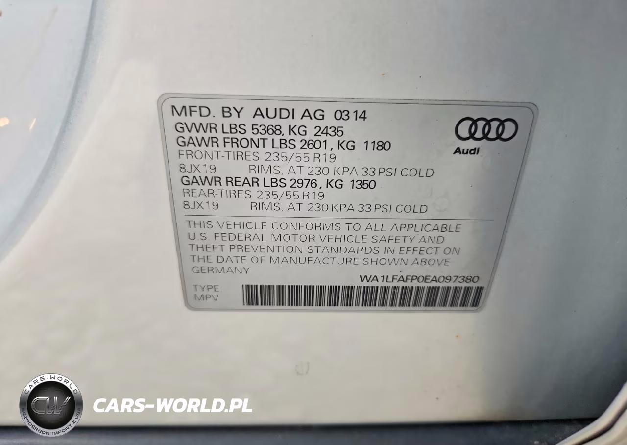 2014 Audi Q5 Premium Plus VIN:WA1LFAFP0EA097380 - 13