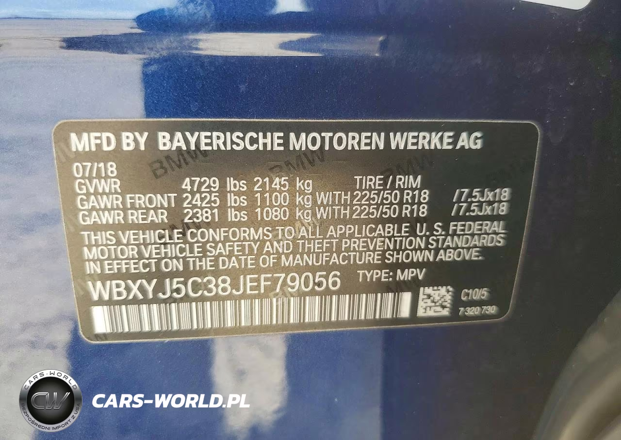 2018 BMW X2 xDrive28I VIN:WBXYJ5C38JEF79056 - 13