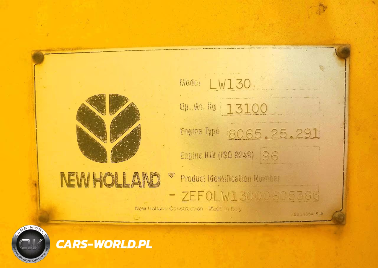 1999 New Holland Lw130 Wheel Loader VIN:ZEF0LW13000605366 - 10