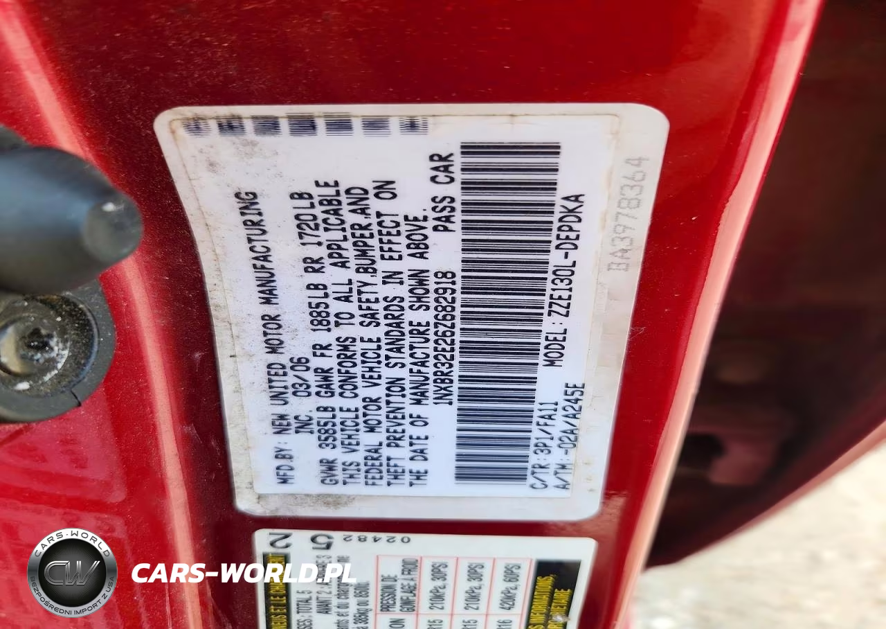 2006 Toyota Corolla Ce VIN:1NXBR32E26Z682918 - 13