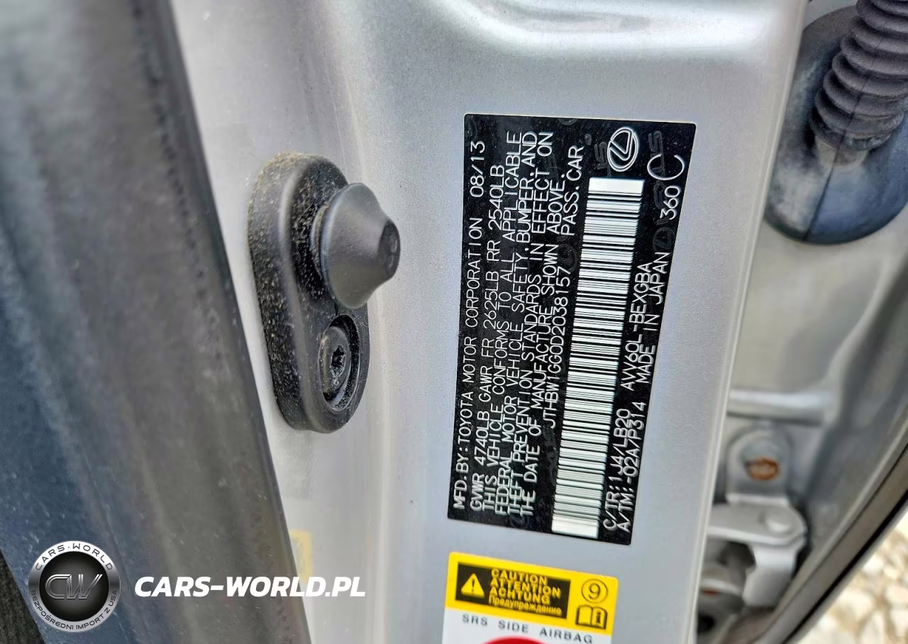 2013 Lexus Es 300H VIN:JTHBW1GG0D2038157 - 12