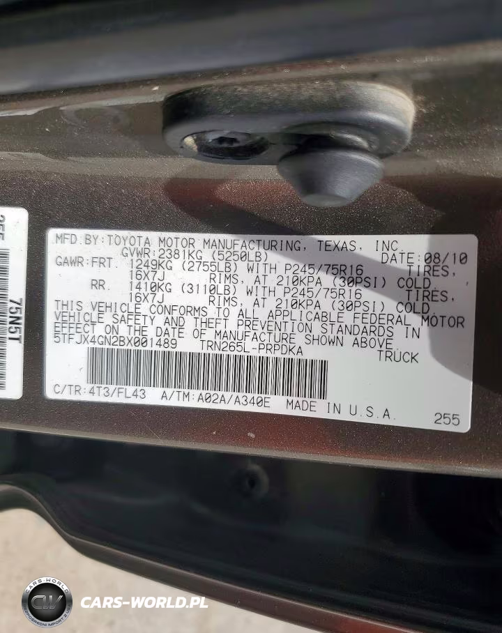 2011 Toyota Tacoma Double Cab VIN:5TFJX4GN2BX001489 - 12