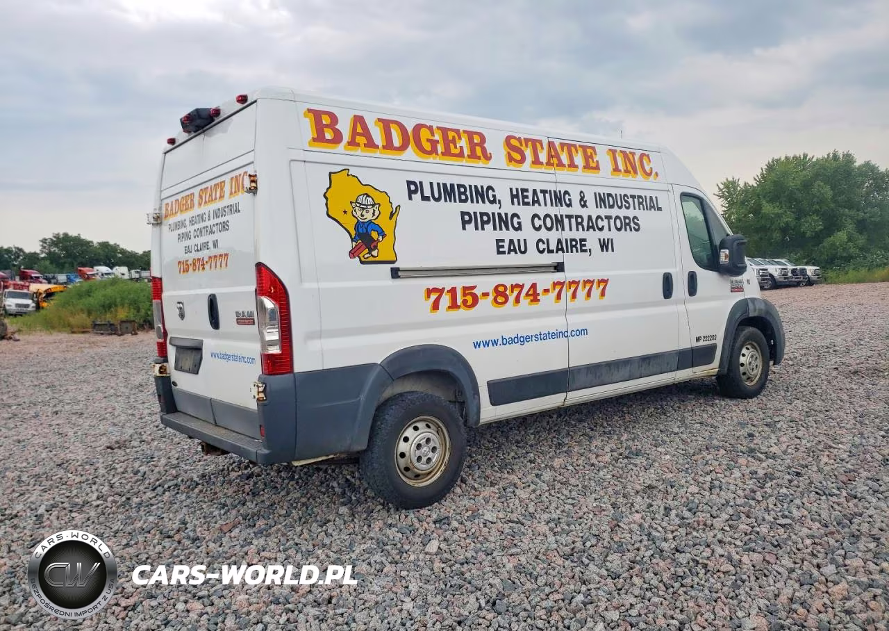 2016 Ram Promaster 2500 2500 High VIN:3C6TRVDG5GE116214 - 3