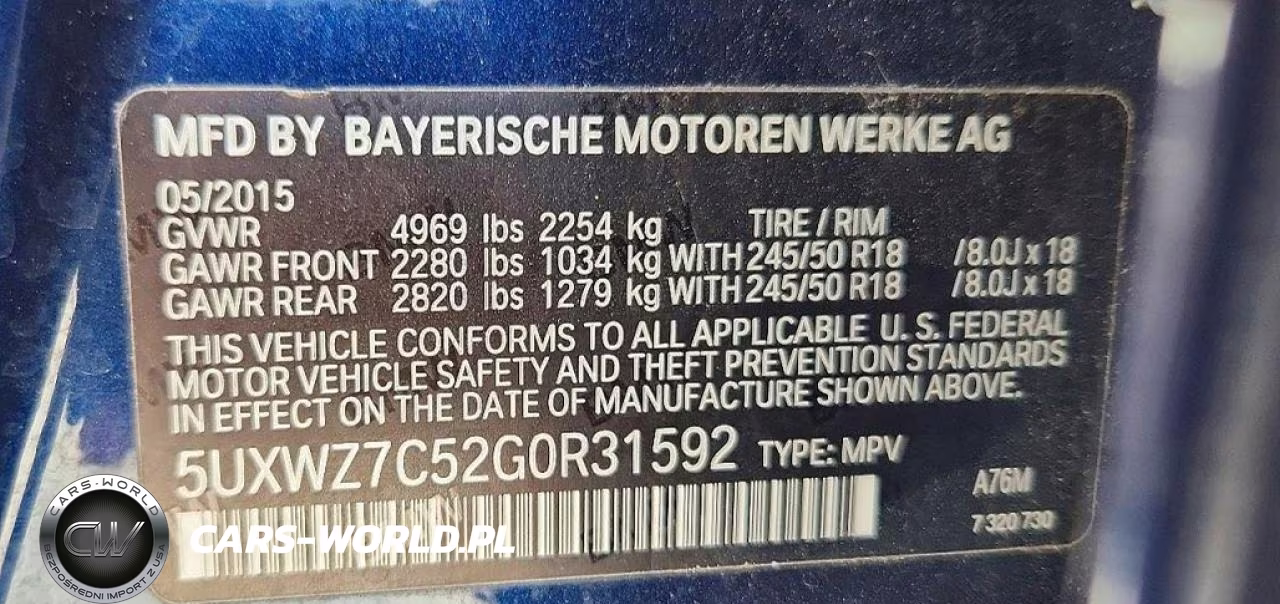 2016 BMW X3 Sdrive28I VIN:5UXWZ7C52G0R31592 - 13