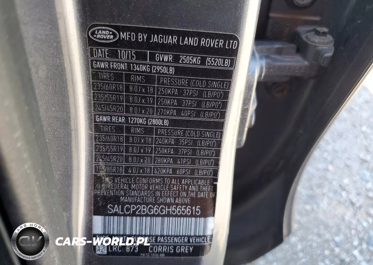 2016 Land Rover Discovery Sport Se VIN:SALCP2BG6GH565615 - 12