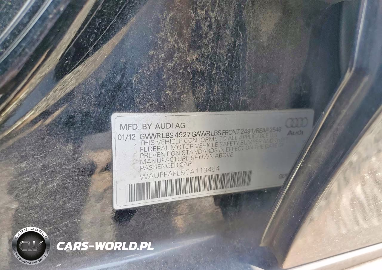 2012 Audi A4 Premium Plus VIN:WAUFFAFL5CA113454 - 13