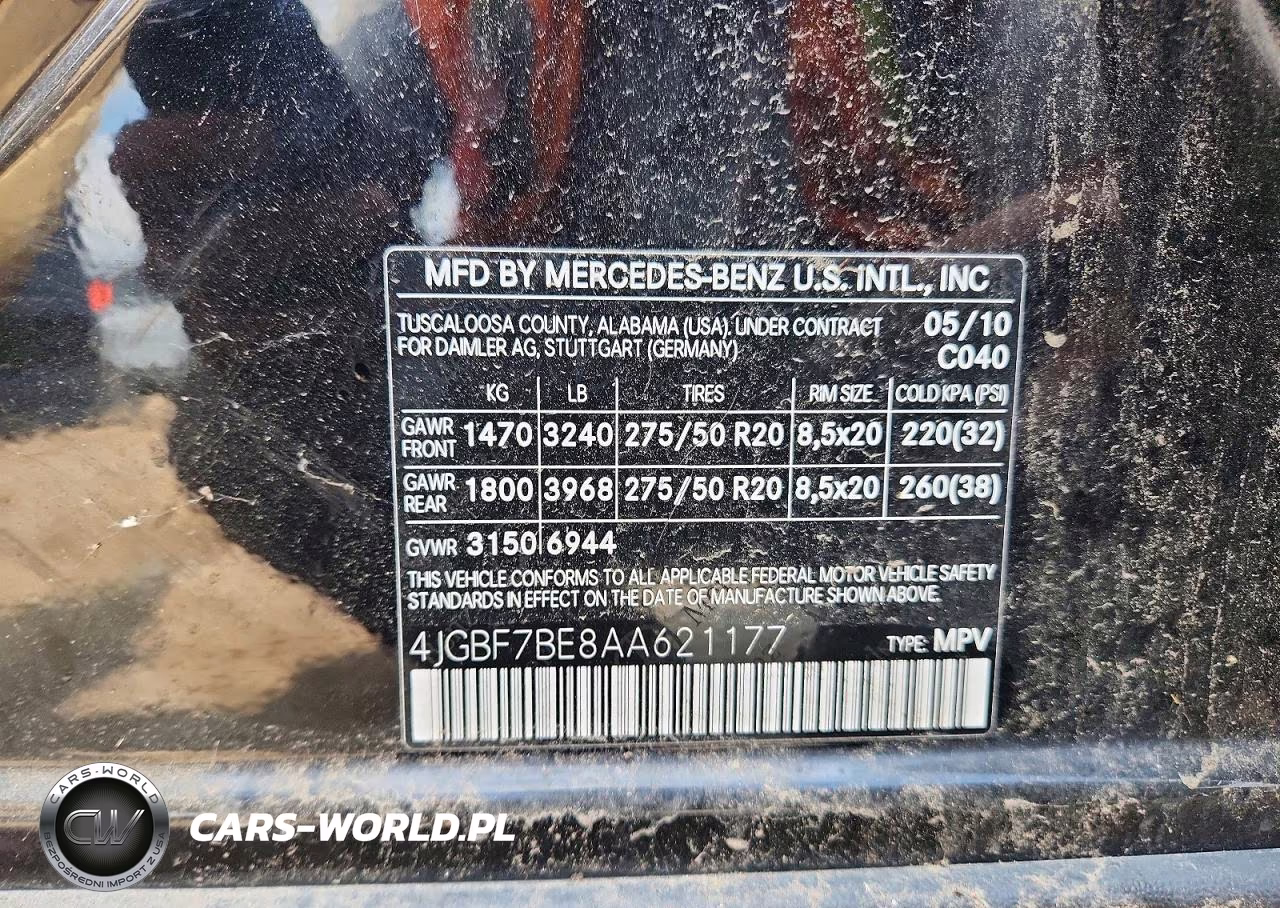 2010 Mercedes-Benz Gl 450 4Matic VIN:4JGBF7BE8AA621177 - 13