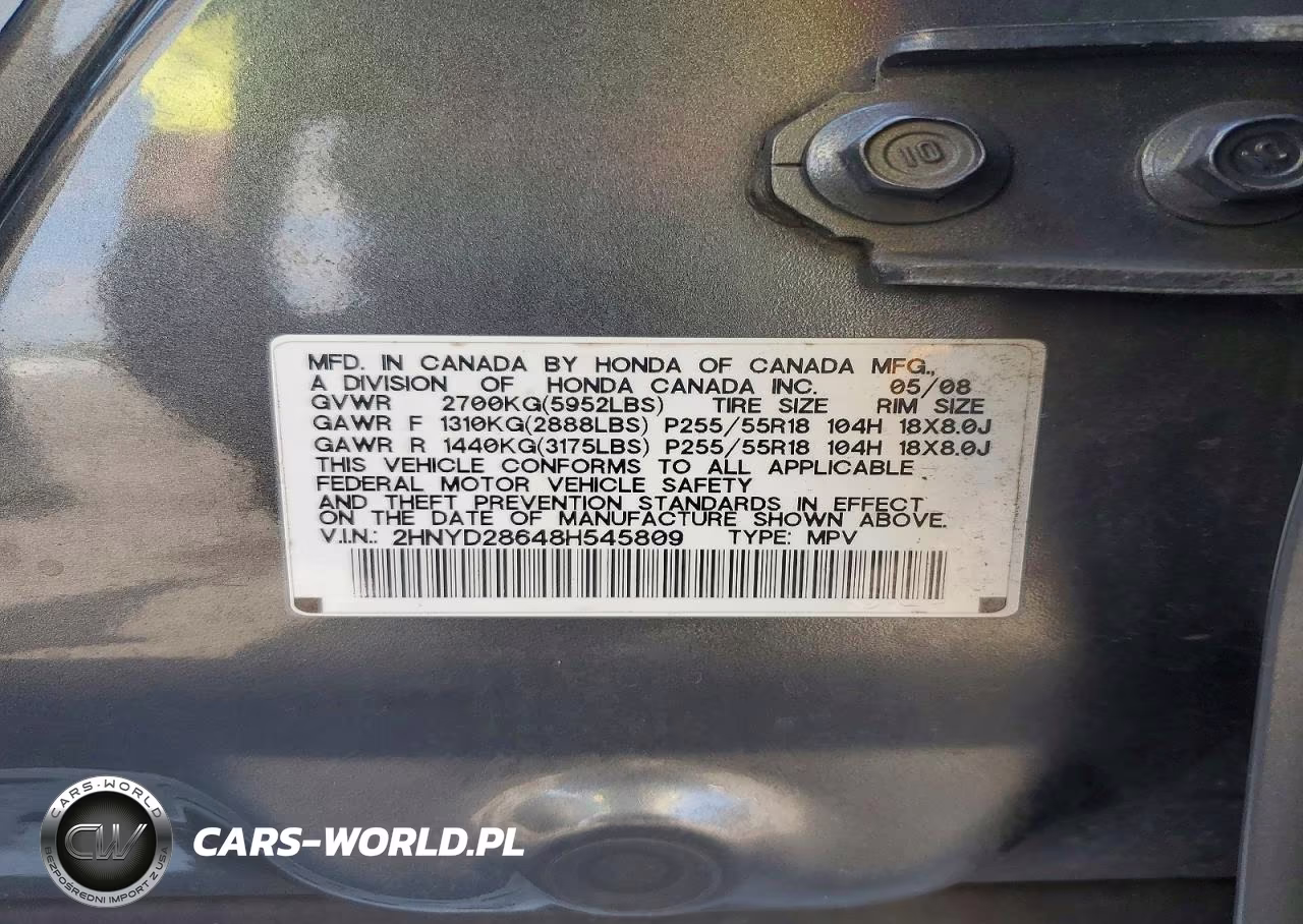 2008 Acura Mdx Technology VIN:2HNYD28648H545809 - 13