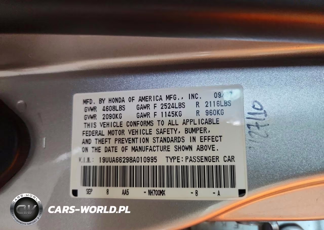 2008 Acura Tl VIN:19UUA66298A010995 - 12