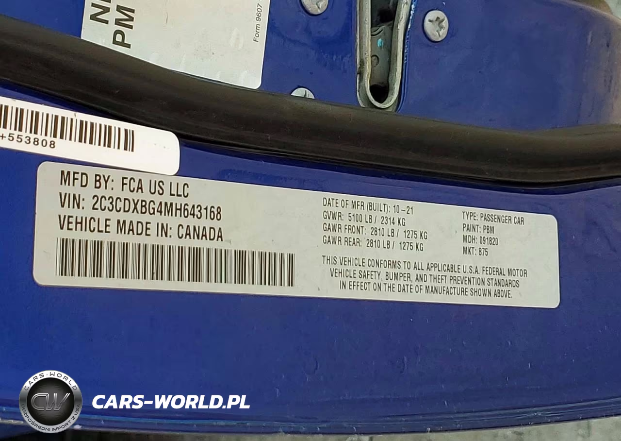 2021 Dodge Charger Sxt VIN:2C3CDXBG4MH643168 - 12