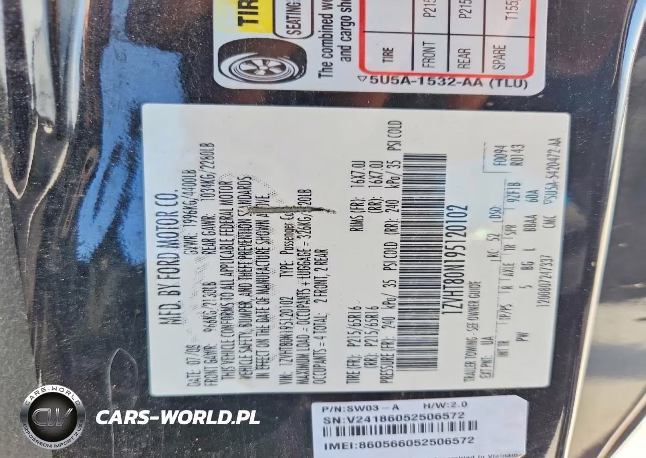 2009 Ford Mustang VIN:1ZVHT80N195120102 - 12