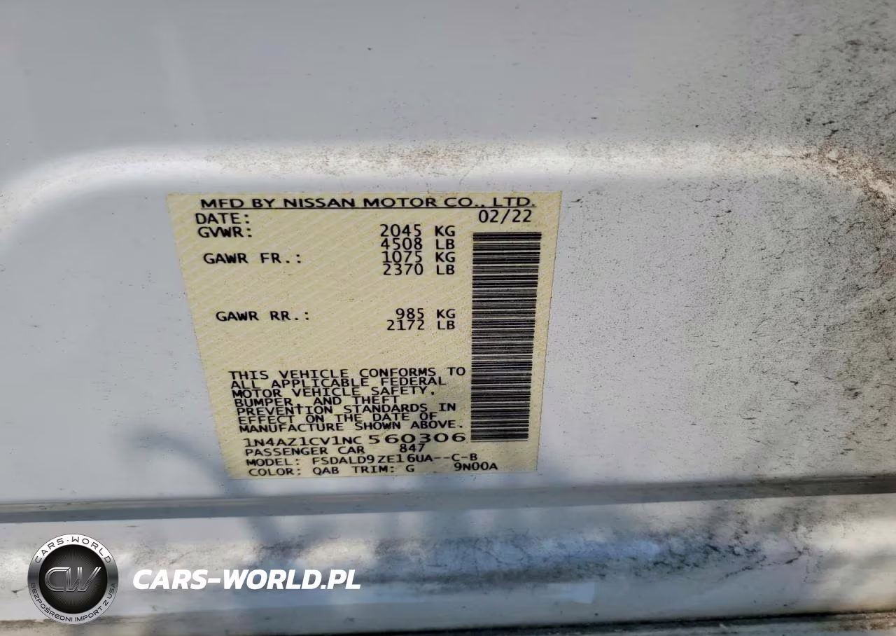 2022 Nissan Leaf Sv VIN:1N4AZ1CV1NC560306 - 13