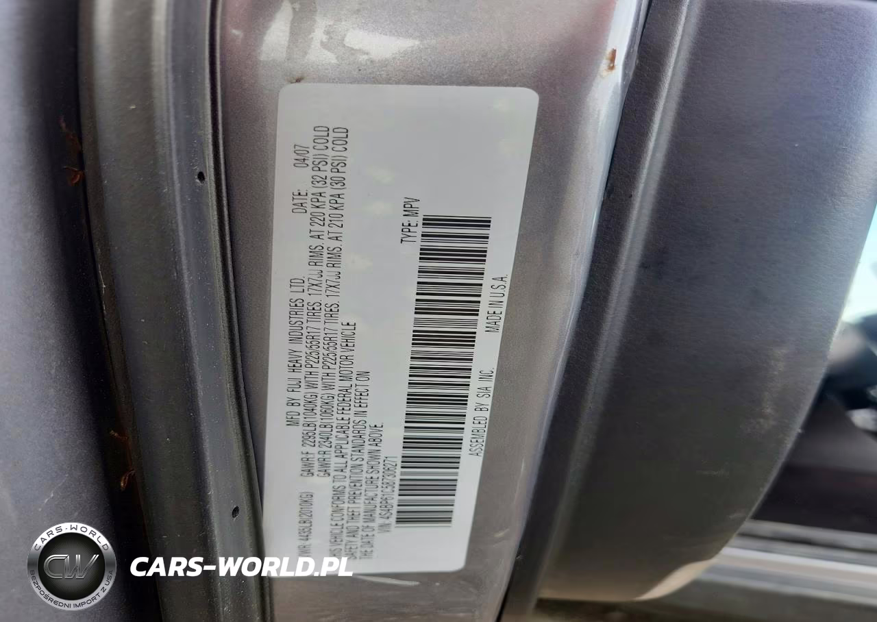 2008 Subaru Outback 2.5I VIN:4S4BP61C587306271 - 12