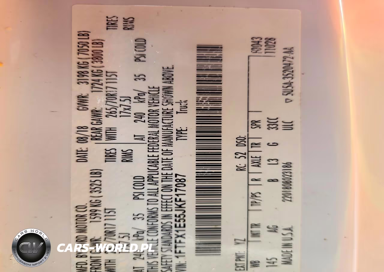 2018 Ford F150 Super Cab VIN:1FTFX1E55JKF17087 - 12