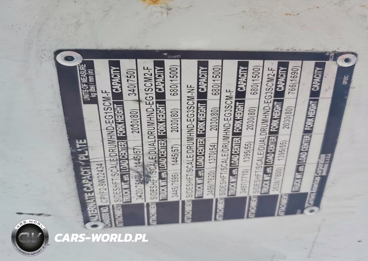 2016 Unicarriers Forklift VIN:CP1F29W22434 - 10