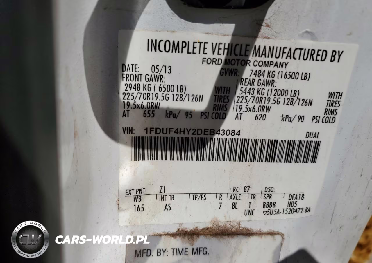2013 Ford F450 Super Duty VIN:1FDUF4HY2DEB43084 - 12