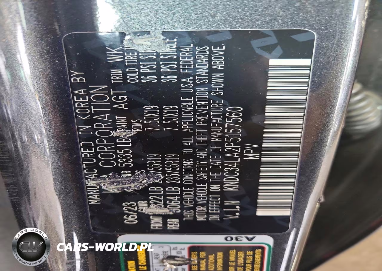 2023 Kia Ev6 Wind VIN:KNDC34LA2P5157560 - 12