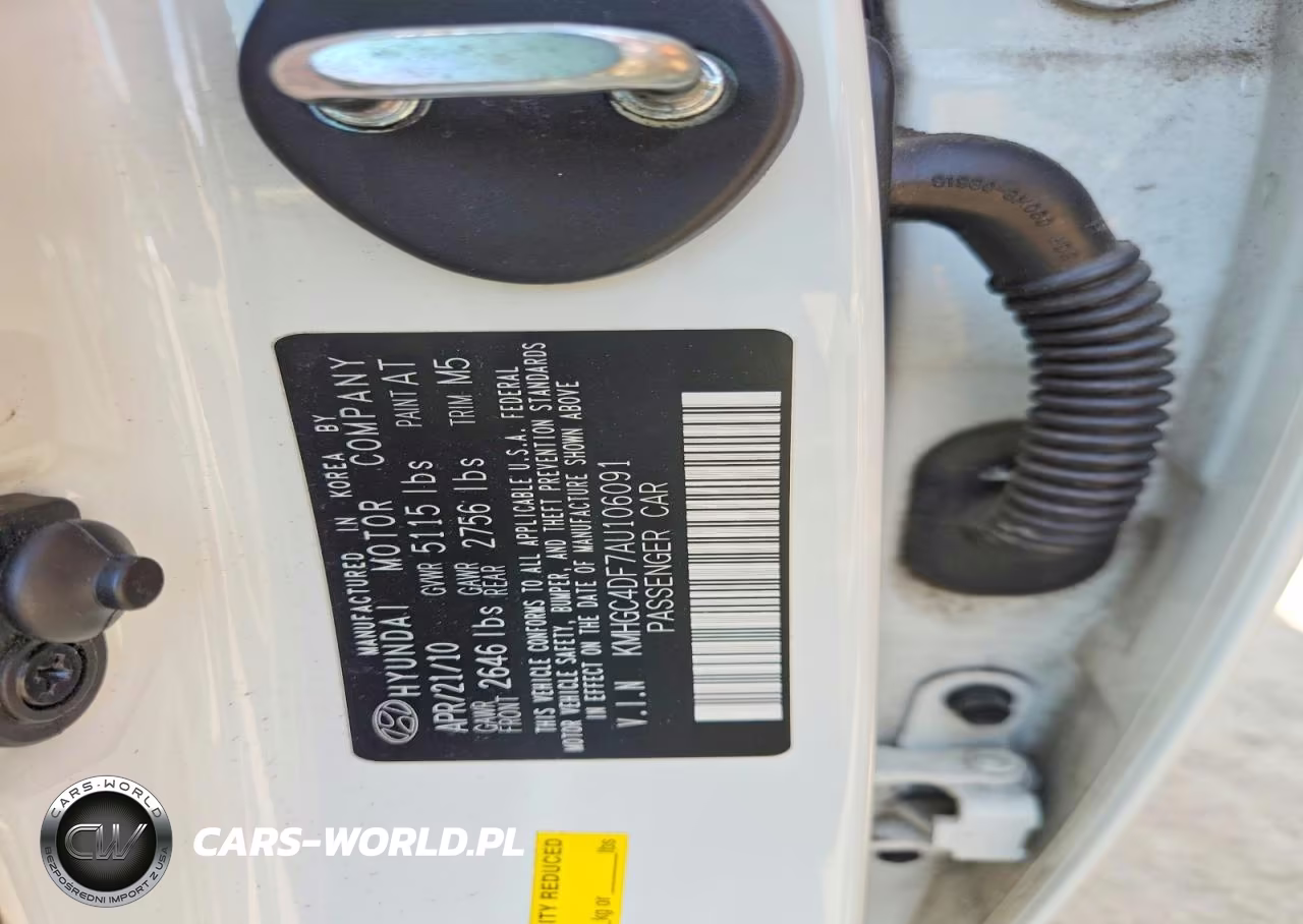 2010 Hyundai Genesis 4.6L VIN:KMHGC4DF7AU106091 - 12