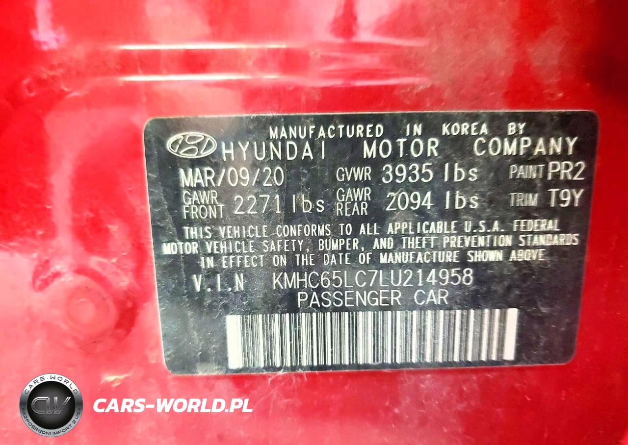 2020 Hyundai Ioniq Blue VIN:KMHC65LC7LU214958 - 13