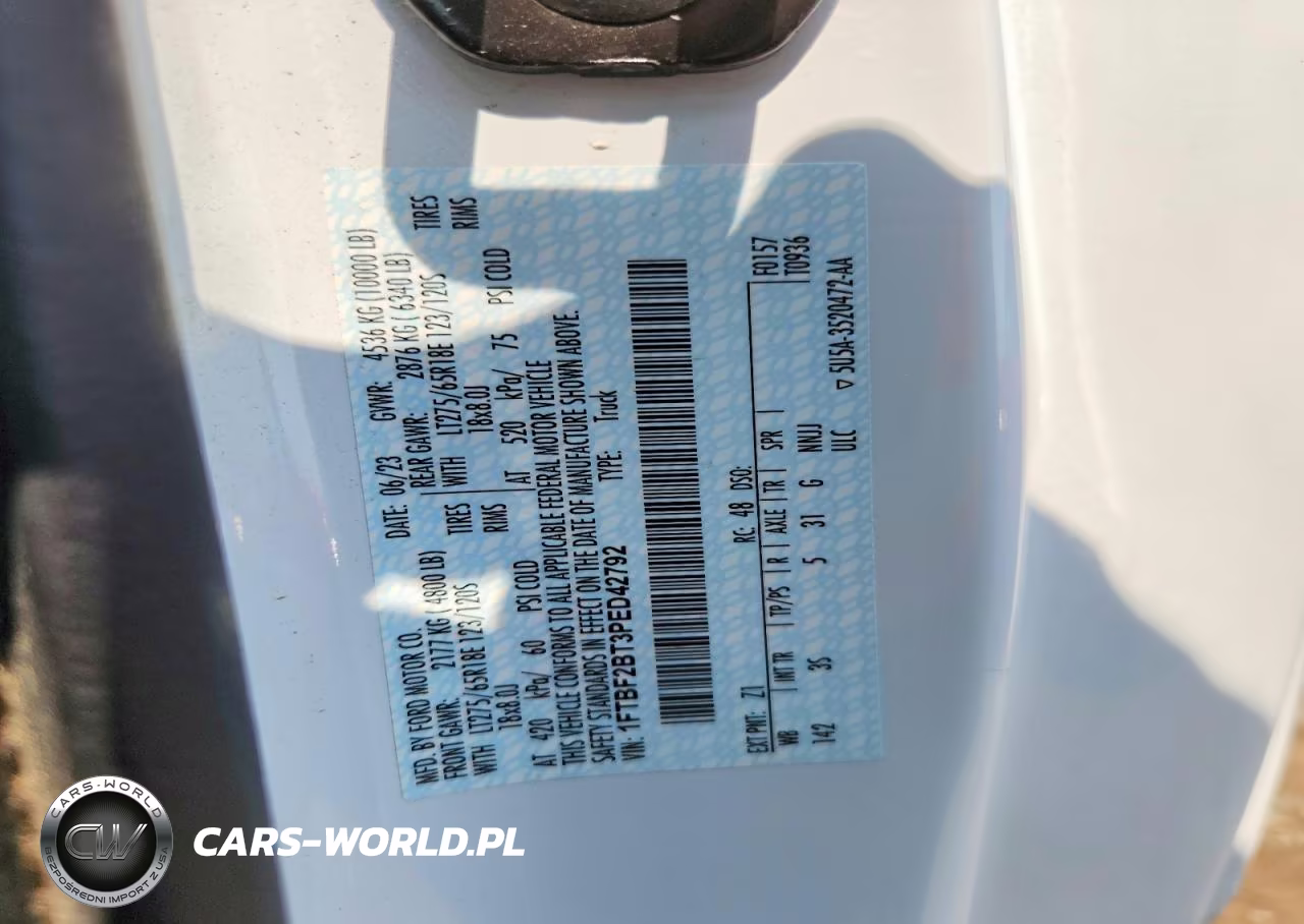 2023 Ford F250 Super Duty VIN:1FTBF2BT3PED42792 - 13