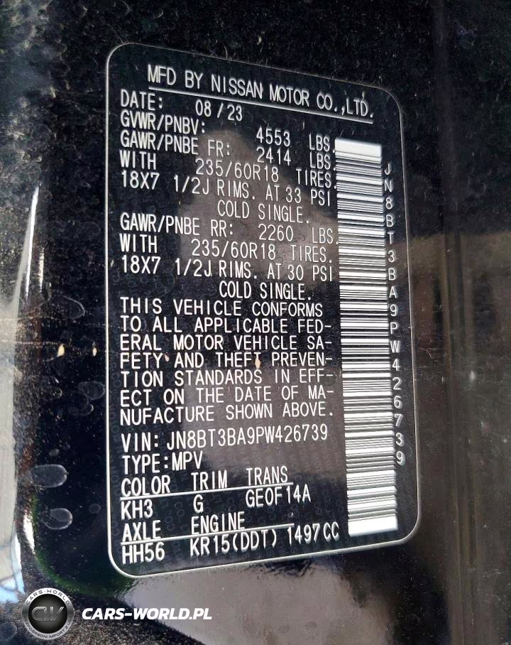 2023 Nissan Rogue Sv VIN:JN8BT3BA9PW426739 - 13