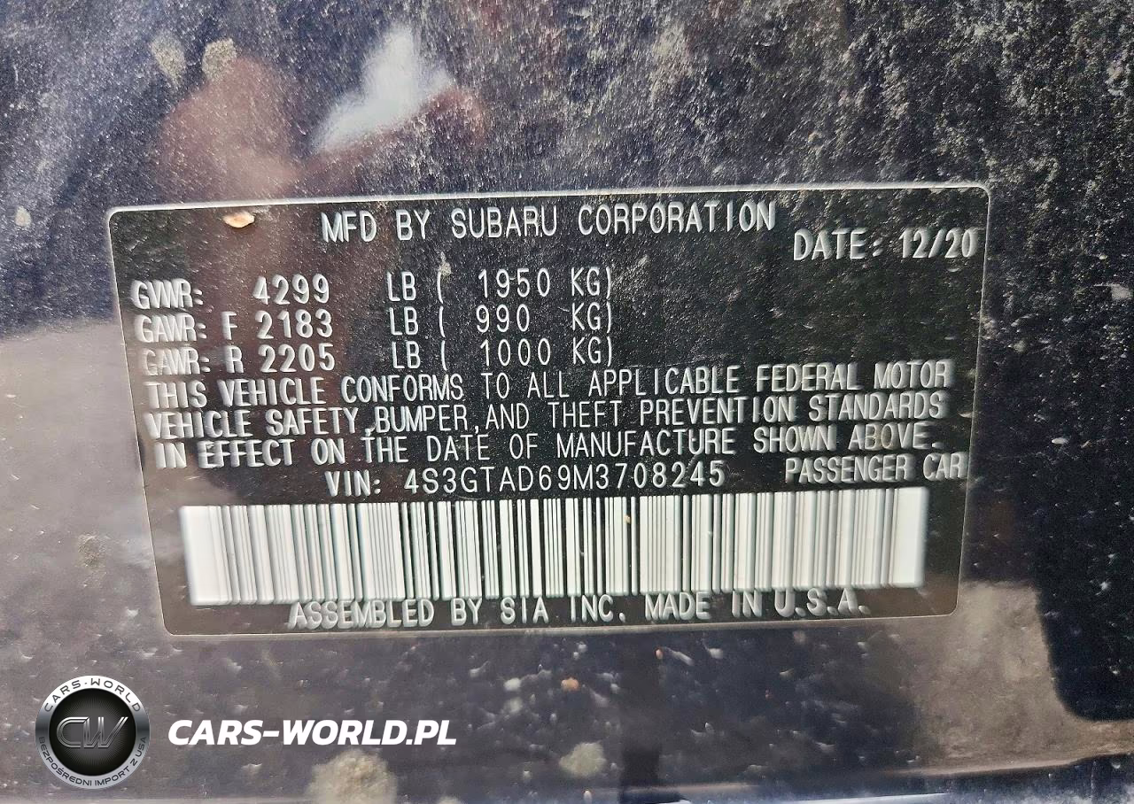 2021 Subaru Impreza Premium VIN:4S3GTAD69M3708245 - 13