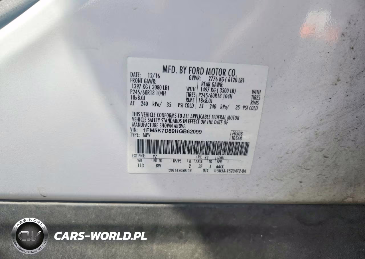 2017 Ford Explorer Xlt VIN:1FM5K7D89HGB62099 - 12
