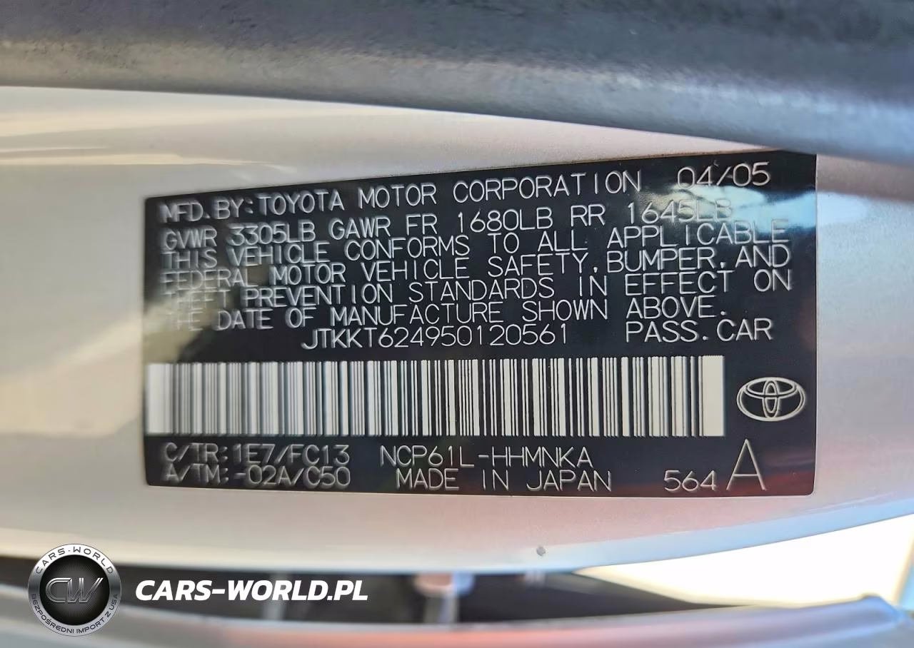 2005 Scion Xa Base VIN:JTKKT624950120561 - 13