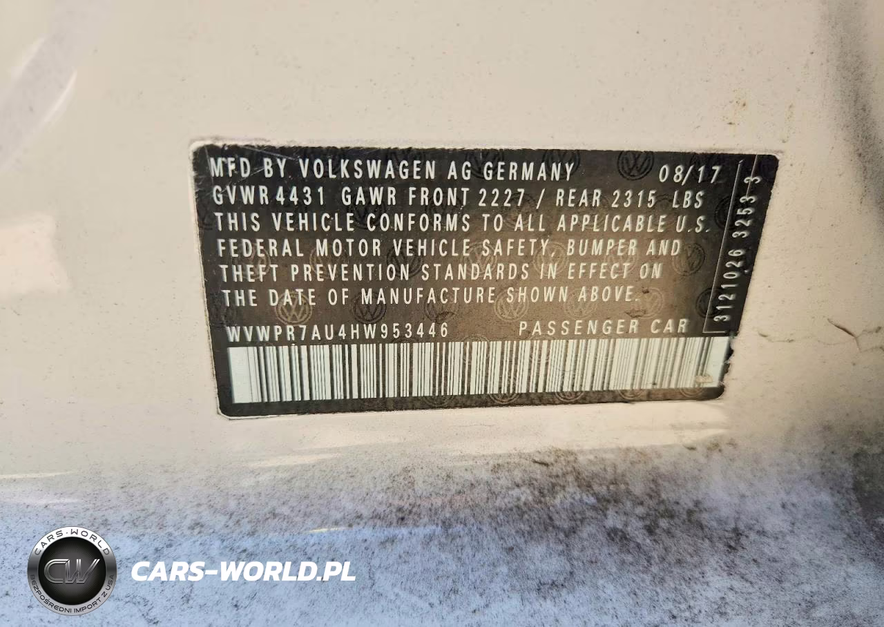 2017 Volkswagen E-Golf Sel Premium VIN:WVWPR7AU4HW953446 - 12