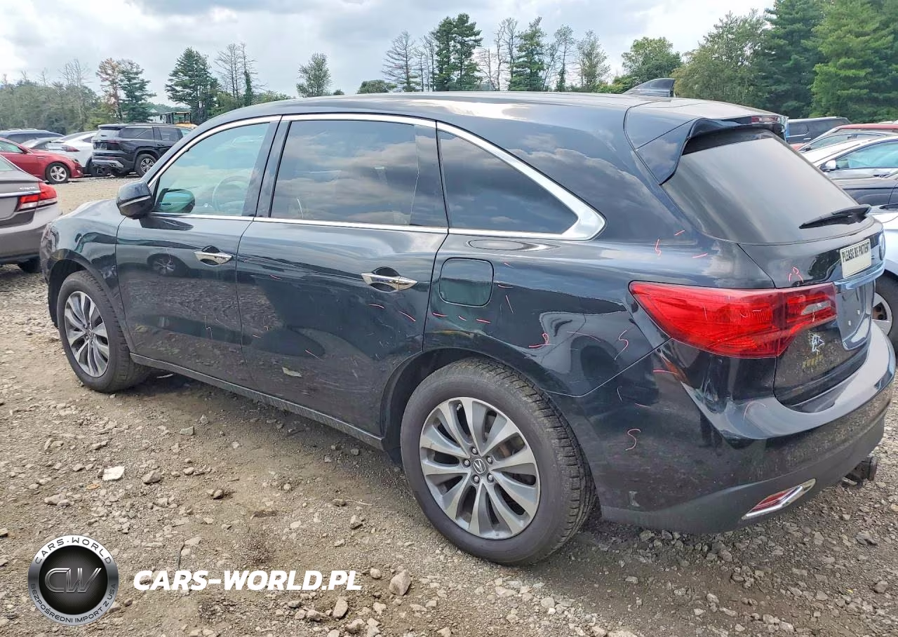 2016 Acura Mdx Technology VIN:5FRYD4H6XGB041589 - 2