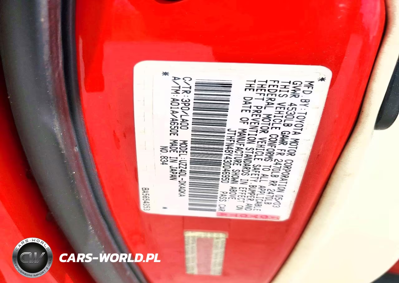 2003 Lexus Sc 430 VIN:JTHFN48Y430046950 - 12
