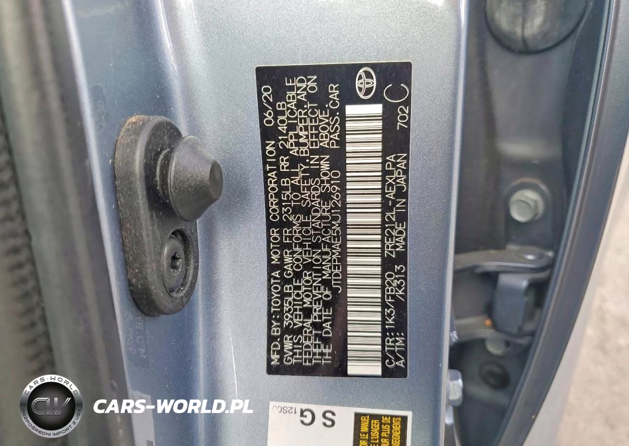 2021 Toyota Corolla Le VIN:JTDEPMAE5MJ126910 - 12